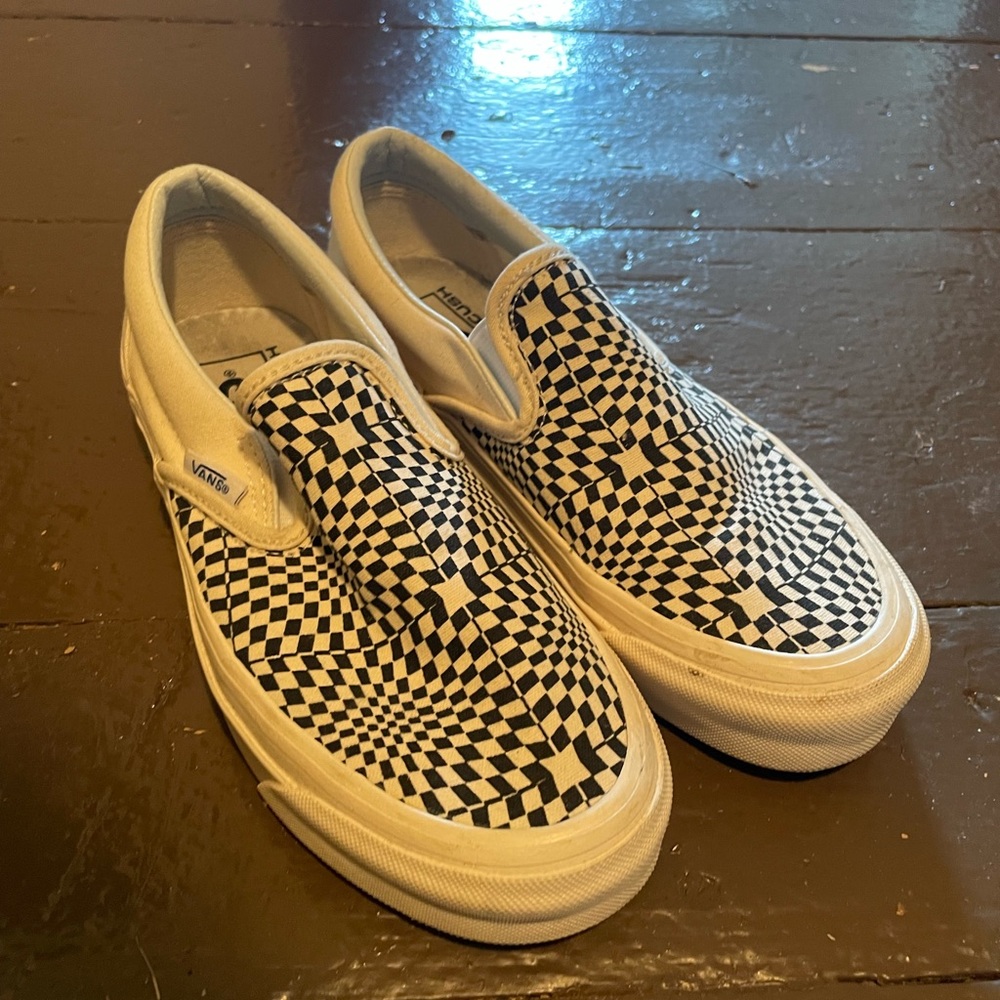 Woman’s patterned vans